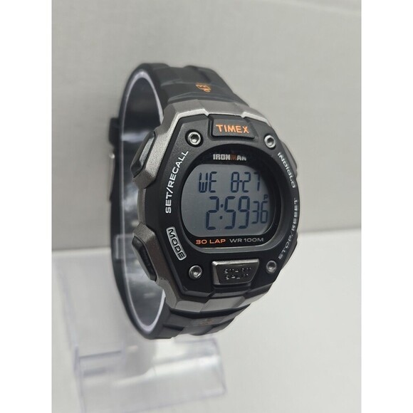 Timex Ironman Classic 30 Lap Watch 41mm Indiglo WR100M New Battery Quartz Mens - Picture 3 of 11